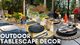 Outdoor Tablescape Decorating Ideas 2022