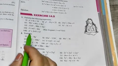 Ex -14.2 Chapter-14  Factorisation || Class 8th Maths