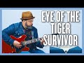 Survivor Eye Of The Tiger Guitar Lesson + Tutorial