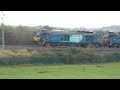 class 68s rumbling through the west coast main line