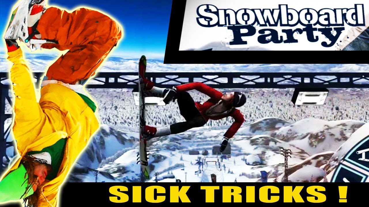 Snowboard Party Gameplay Sick Tricks Quadruple Crippler And for Awesome along with Beautiful snowboard party tricks pertaining to Aspiration