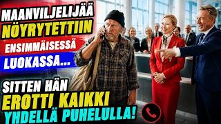 Maanviljelijää nöyryytettiin ensimmäisessä luokassa… Sitten hän erotti kaikki yhdellä puhelulla!