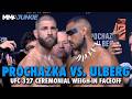 Jiri Prochazka vs. Carlos Ulberg final faceoff for title clash | UFC 327 ceremonial weigh-ins