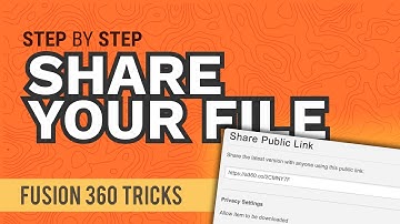 How to Share a Fusion 360 File | Share public link in Fusion 360