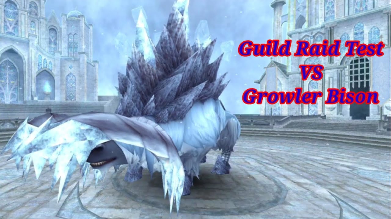 Toram Online Guild Raid Test Growler Bison YouTube
