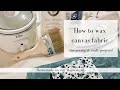 How to make waxed canvas at home | HOW TO WAX CANVAS FABRIC | DIY WAXED CANVAS FABRIC