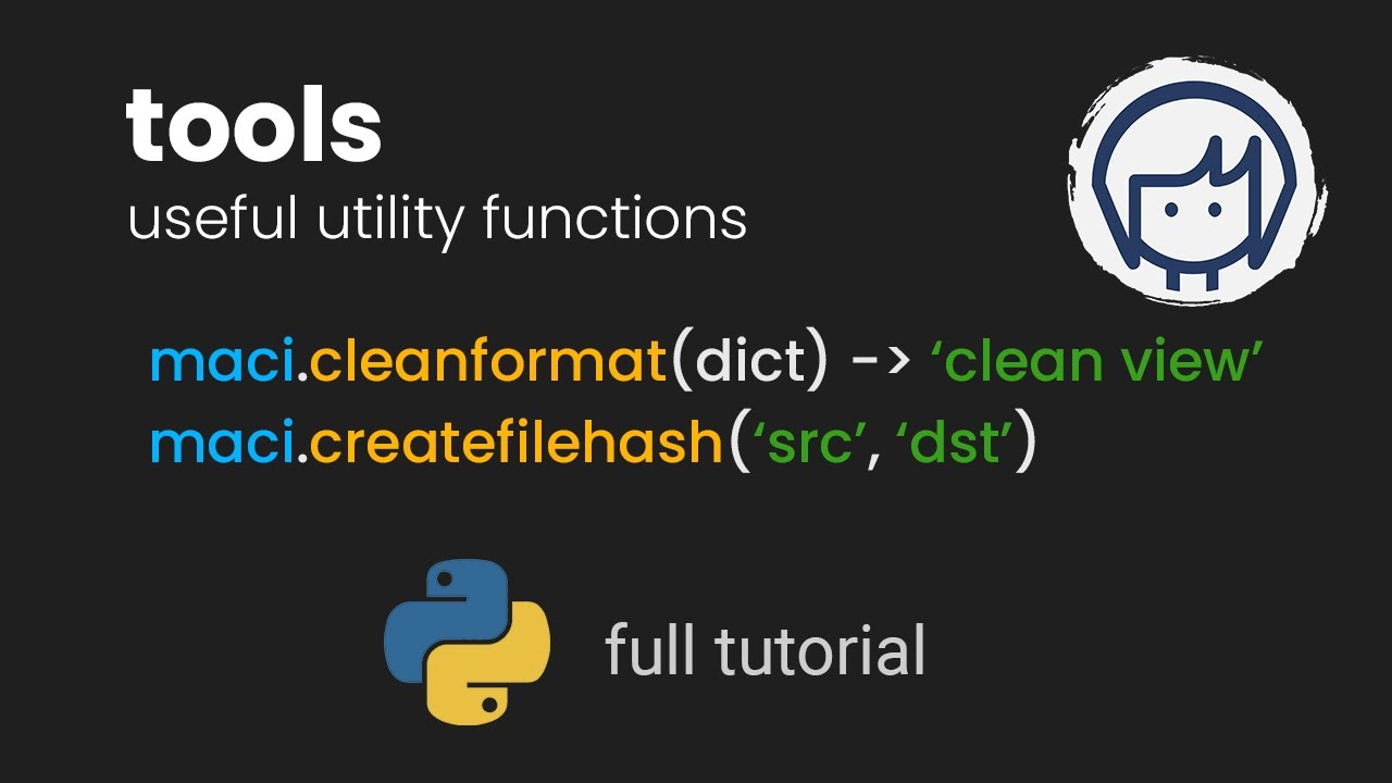 Universal Utility Tools in maci | Python - YouTube
