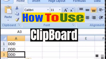 How to use Clipboard in Microsoft Excel in Urdu/Hindi