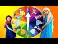 Magic Wheel Challenge - Kids turn into real Disney princesses and play