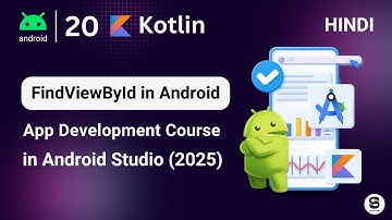 findViewById in Android studio kotlin | Android findViewById in kotlin | Kotlin Android App course