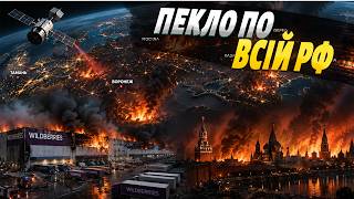 💥Палає вся Росія: від Тамані до Сарапулу! Ще два склади Wildberries у вогні: пожежі видно з космосу