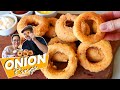 OS FAMOSOS ONION RINGS ou ANÉIS DE CEBOLA RECHEADOS COM QUEIJO - FÁCIL E DELICIOSO - DIKA DA NAKA