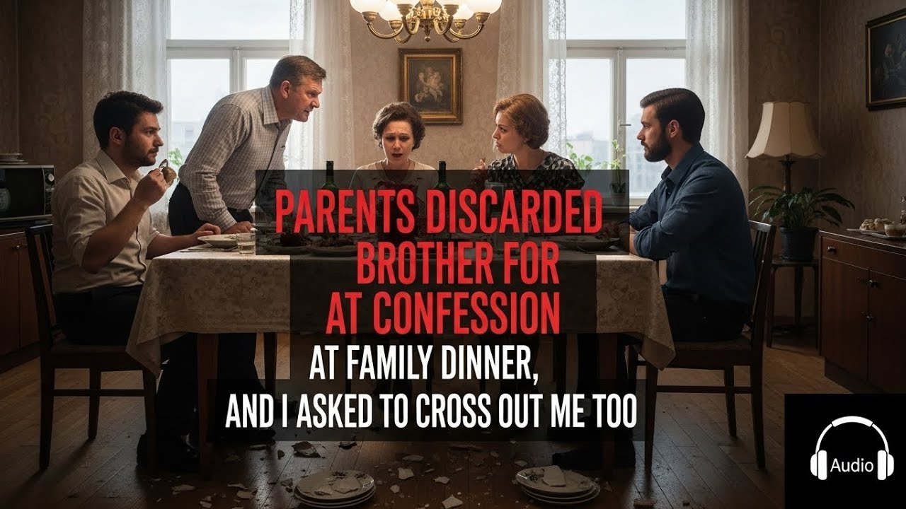 РОДИТЕЛИ ОТРЕКЛИСЬ ОТ БРАТА ЗА ПРИЗНАНИЕ НА СЕМЕЙНОМ УЖИНЕ, И Я ПОПРОСИЛ ВЫЧЕРКНУТЬ МЕНЯ ТОЖЕ