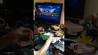 Sonic The Glitchog On Circuit Bent Mega Drive Ii By Psychiceyeclix