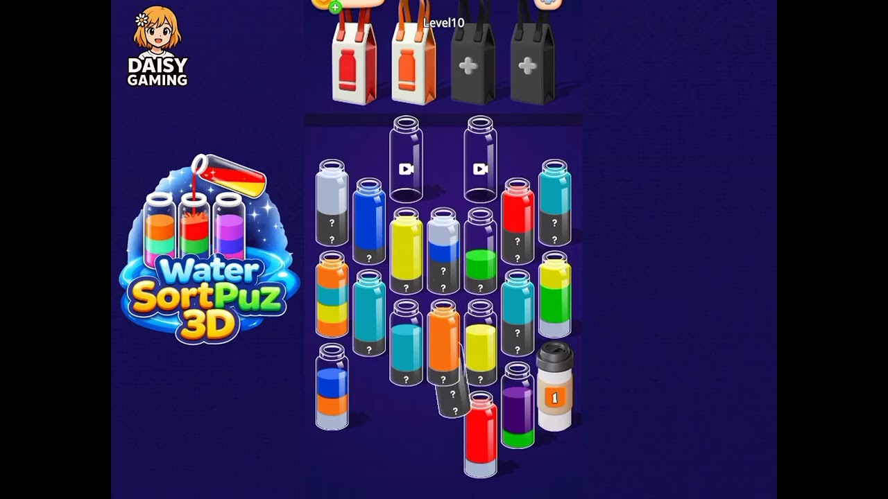 Water SortPuz 3D Level 10 Walkthrough