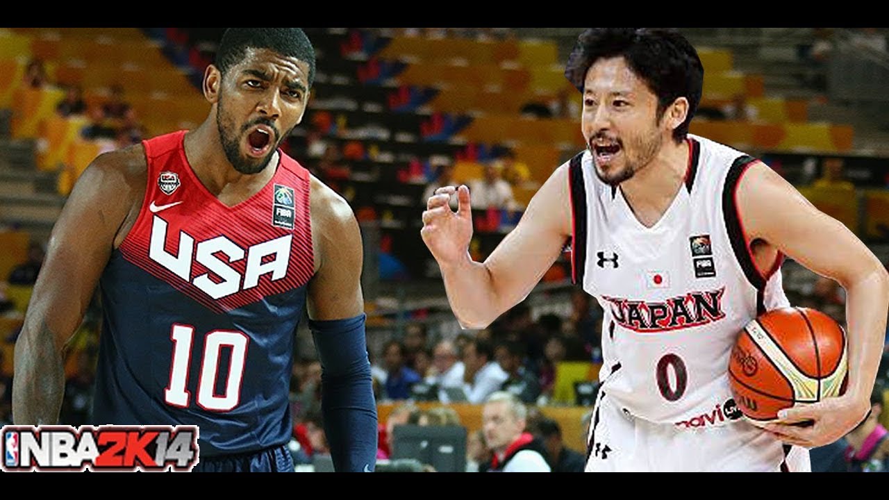バスケ 日本代表とアメリカ代表が試合したらどうなる Nba2k14 Youtube