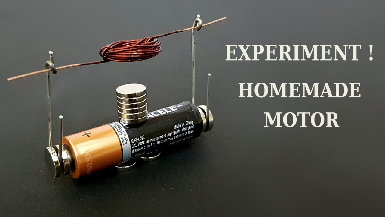 Homemade motor - How to make a simple motor - YouTube