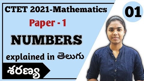 Numbers - Classification explained in Telugu | Ctet 2021 Mathematics Paper 1 | Ctet Telugu