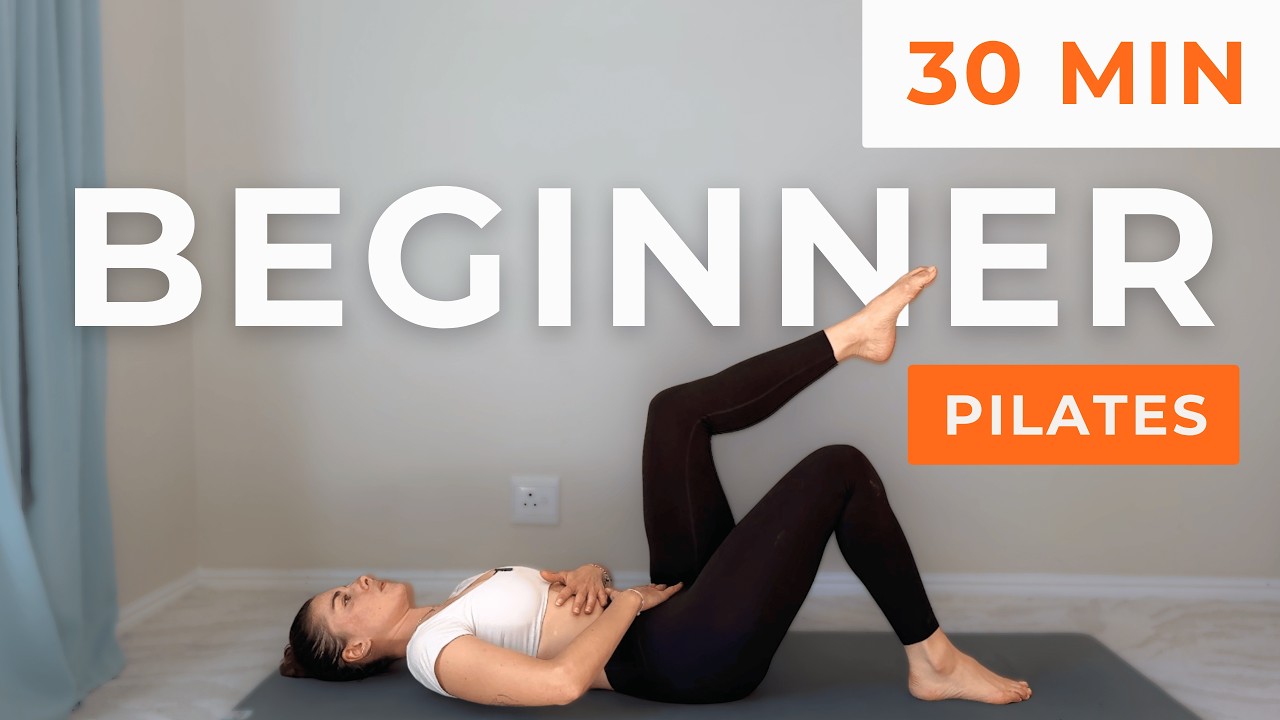 30 Min Realistic Beginner Pilates | Full Body Workout at home (no ...