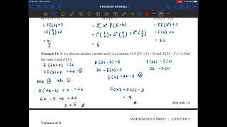 CHAPTER 9: EXPECTATION AND VARIANCE (DISCRETE RANDOM VARIABLES)
