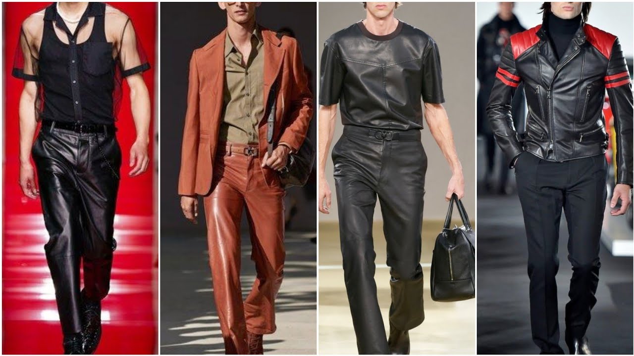 Most beautiful leather outfit collection for boys. - YouTube
