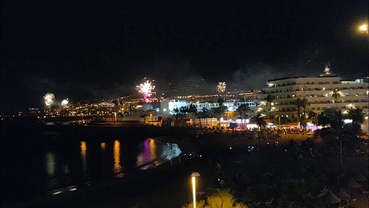 2023 New Year Fireworks in Puerto Colon Tenerife YouTube