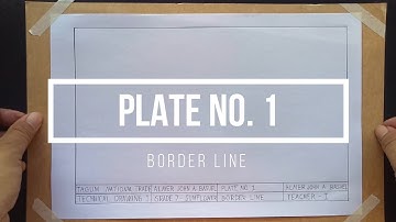 Technical Drawing 1 | Plate #1