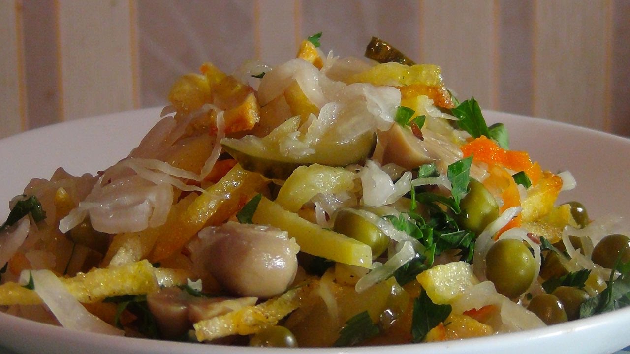 Салат закусочный-очень простая и вкусная постная закуска (Vegetable salad)