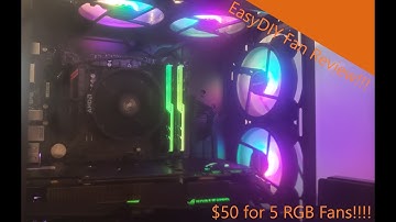 EZDIY - FAB Rgb Fan Review!!! The Best Budget RGB Fans on Amazon!!