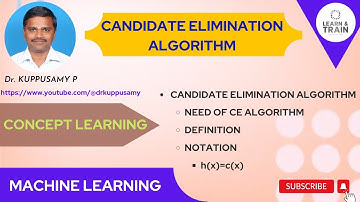 32 Candidate Elimination (CE) Algorithm - Introduction