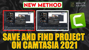 How to Save And Find Project on Camtasia 2024