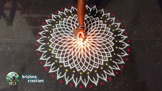 Karthigai Deepam Special Rangoli Design | Deepam Muggulu | Rangoli Kolam | Festival Kolam | Muggulu screenshot 1