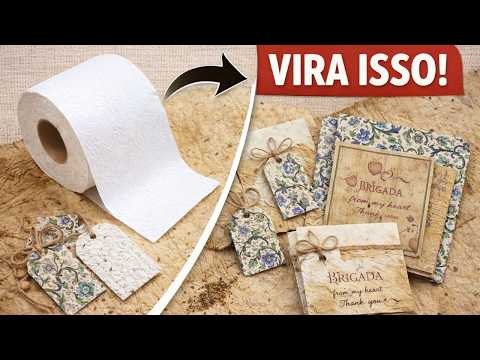 I transformed TOILET PAPER into Luxury Handmade Paper 😱