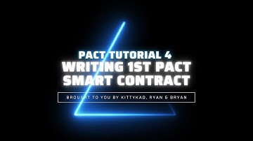[Kadena] Pact Smart Contract Tutorial 4 | Writing 1st Pact Smart Contract
