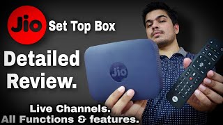 Jio Set top box detailed REVIEW (HINDI) | JIO live channels | JIO set top box functions & features