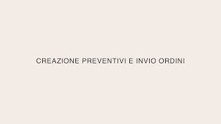 Tutorial - Creazione preventivi e invio ordini Cantori tramite l'Area Riservata (IT)