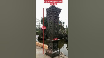 khuôn cột cổng phù điêu 50cm