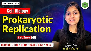 Prokaryotic Replication- part 4 - Molecular Biology I CSIR-UGC-NET Lifesciences