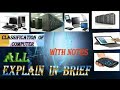classifications of computer | Micro Mini Mainframe Super Computer | different types of computer
