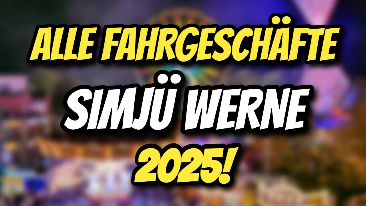 SIM-JÜ 2025 ALLE Fahrgeschäfte auf der SIM-JÜ in Werne 2025!