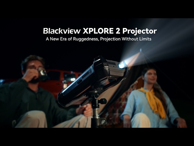 Blackview XPLORE 2 Projector: Up to 100'' Projection, Big Screen