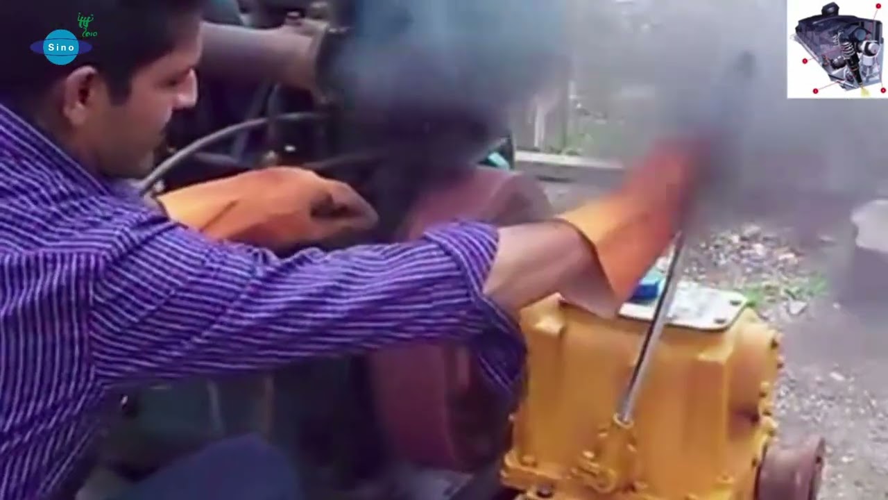 Marine engine and gearbox test. Look how it performs! / Sinooutput