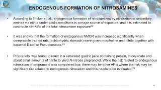 Information D1,S3,S3-Understanding Endogenous Nitrosation -vs- Impact of Nitrosamine Impurities in drug products Guide