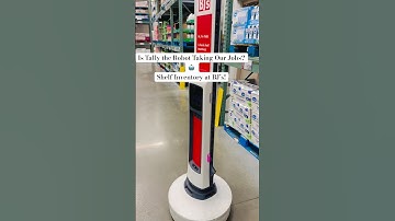 Met Tally, a robot taking shelf inventory at BJ