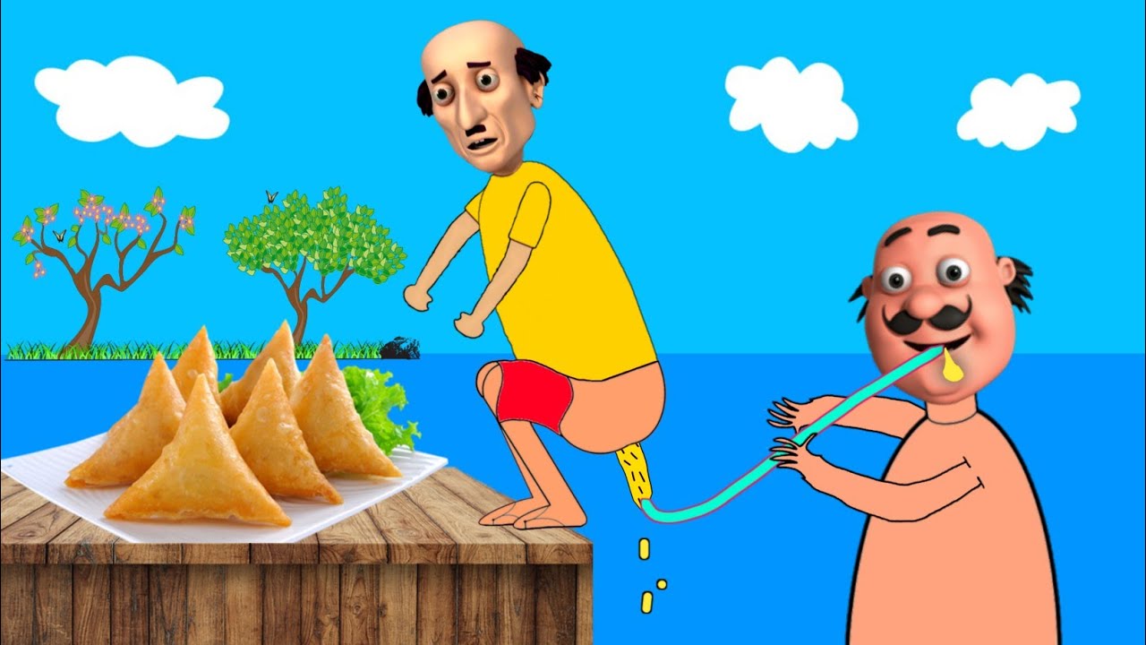 Motu vs Chai Wale Bhaiya  Funny Cartoon 2022  Ajagain