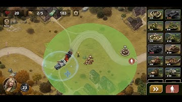 WWII Defense: RTS Army TD Game (mobile) Level 5 (Normal)