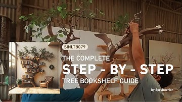 Tree Branch Shelves Building | 3 Easy Steps Install a Tree Bookshelf | 2025 Collection Tree Shelf
