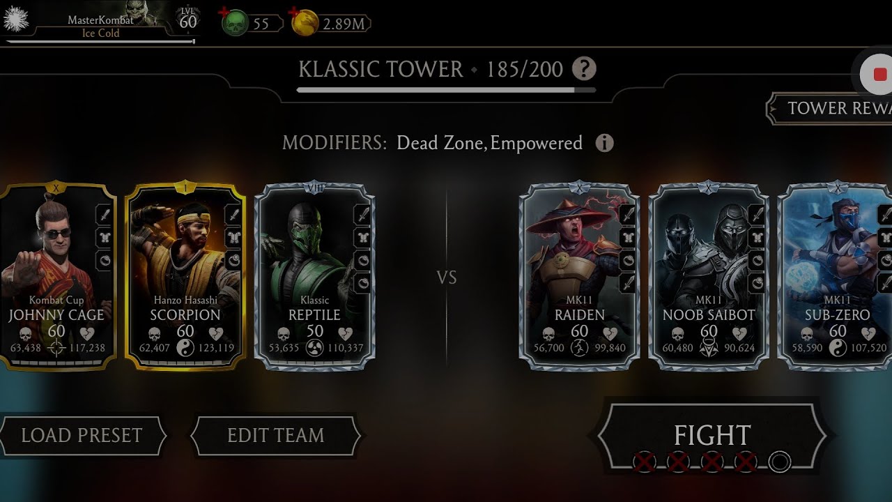 🔥Klassic Tower FATAL 185 Fights + Rewards Opening ☠️ Mortal Kombat Mobile Gameplay