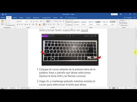 Video: Cómo Eliminar La Selección De Texto En Word