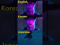 KPOP DEMON HUNTERS In Different Languages Part 2 English Korean Japanese Kpopdemonhunters Kpop